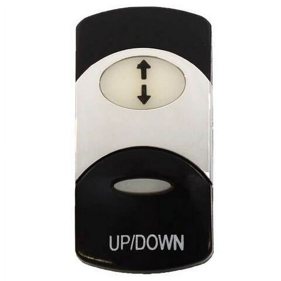 Avalon Boat Rocker Switch Cover 125917 | Up / Down Actuator Black Silver