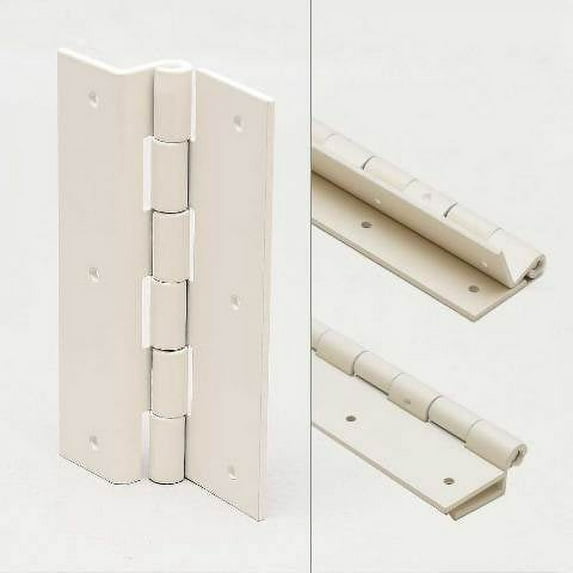 Avalon Boat Single Offset Hinge 050513 | 3 3/8 x 6 Inch White Aluminum