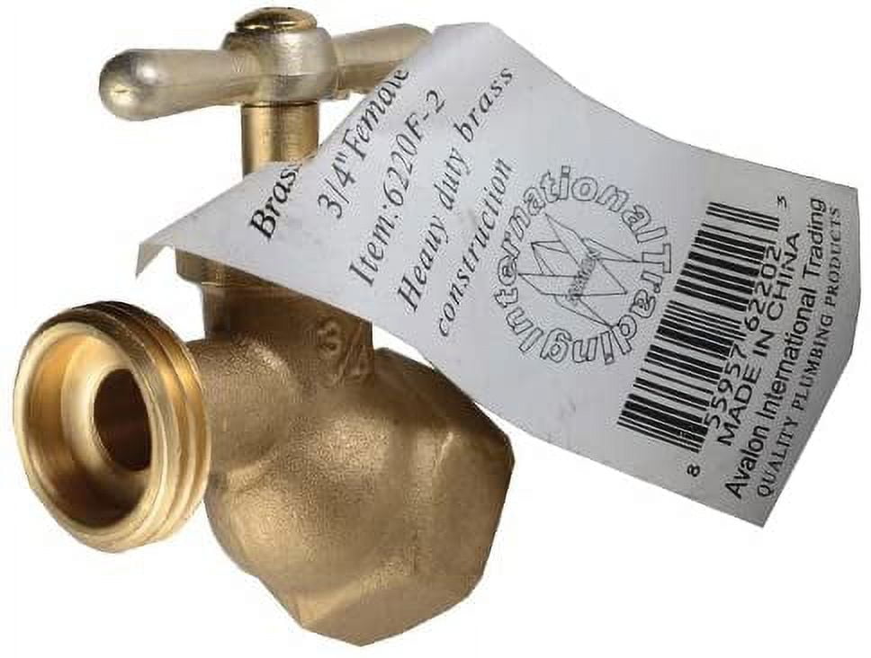 Avalon Brass Hose Bibb Female 1/2" Brass Finished.