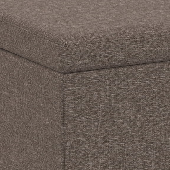 Avalon - Extra Large Storage Ottoman Bench - Fawn Brown