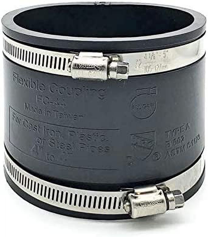 Avalon Flexible Rubber PVC Coupling Parallel Stainless Steel Clamps