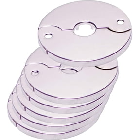 Avalon Floor and Ceiling Plate Cover Split Flange Fits 1/2" IPS Galvanized Pipe Chrome (Pack of 6)