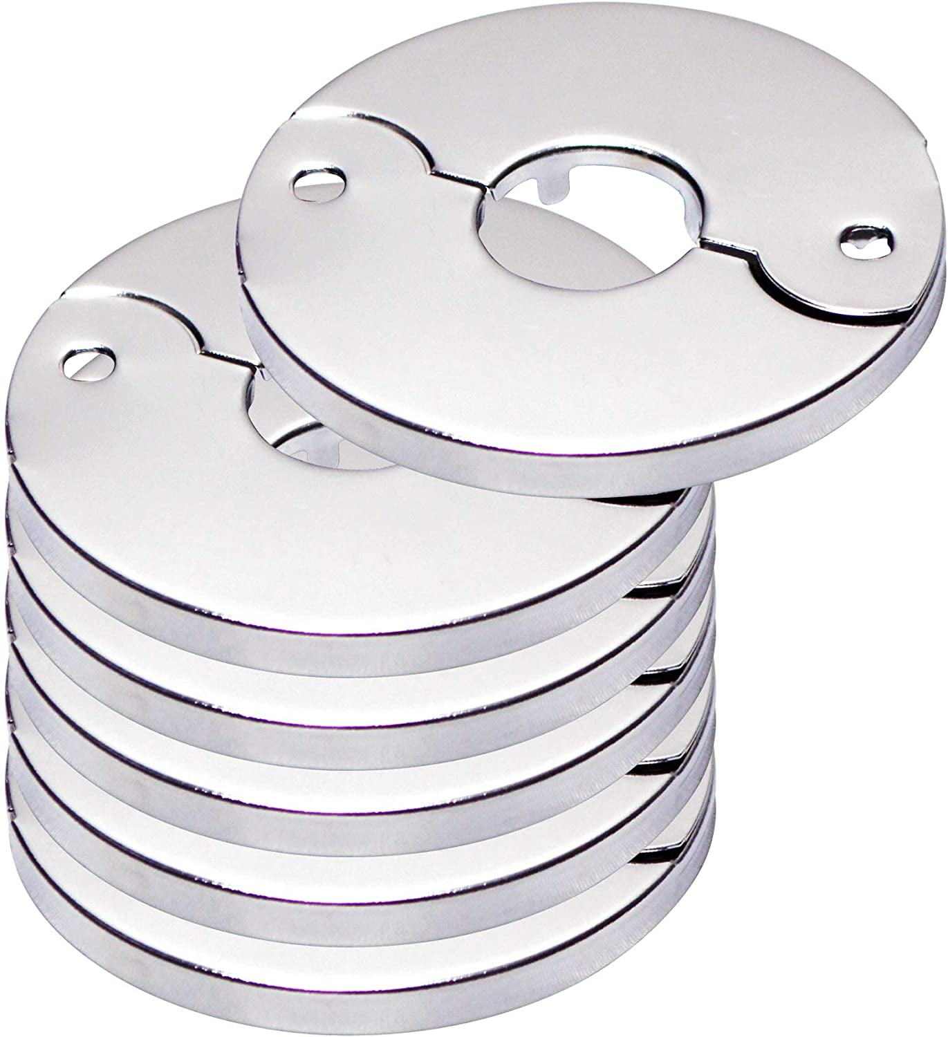 Chrome Finish Floor and Ceiling Plate Cover Split Flange Kit