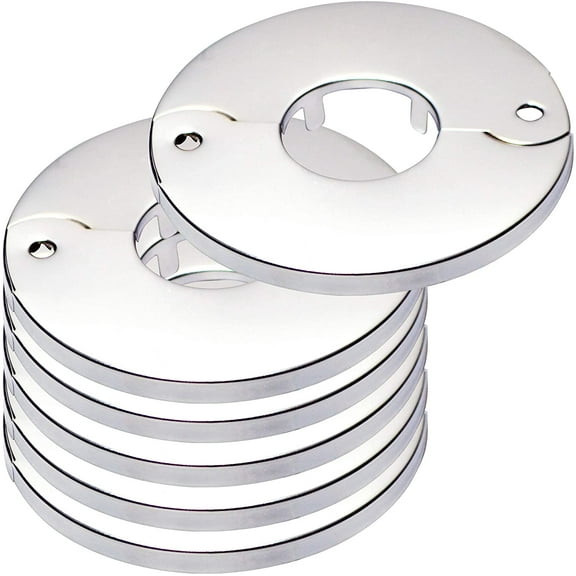 Avalon Floor and Ceiling Plate Split Flange, Fits 1 inch IPS Chrome Finish (Pack of 6)