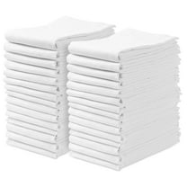 Avalon Flour Sack Towels Bulk (Value Pack of 30) White Flour Sack Dish Towels for Drying Dishes 28x28 Inches – Absorbent White Kitchen Towels for Cleaning, Durable Flour Sack for Embroidery
