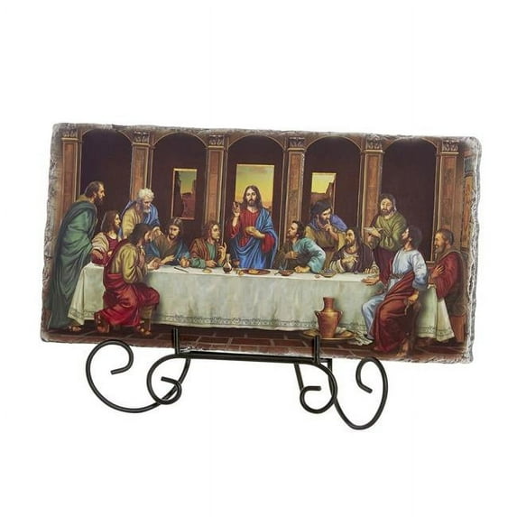 Avalon Gallery D1020 10.5 in. Last Supper Adams Tile Plaque