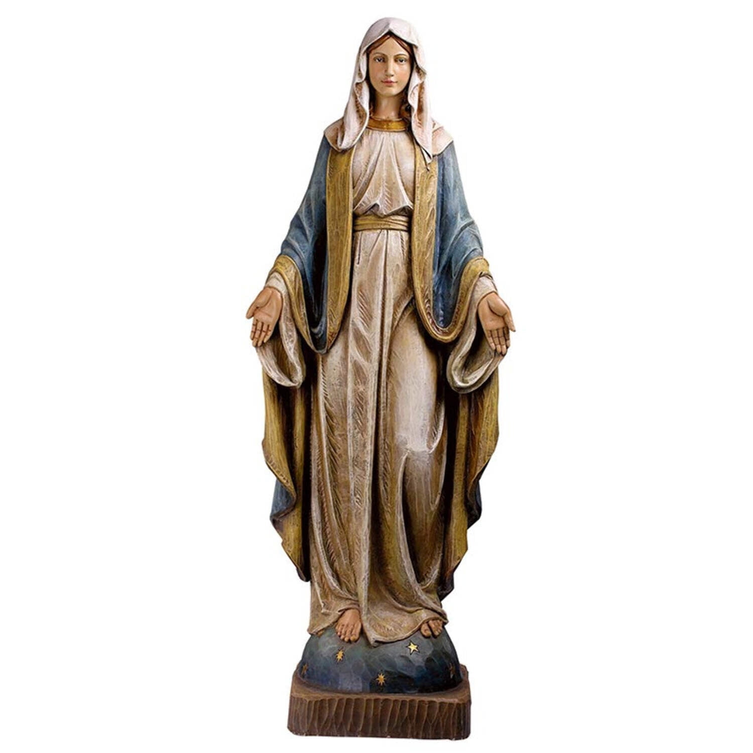 Hand-Painted 48" Resin Virgin Mary Church Statue