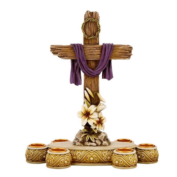 Avalon Gallery R2052 Lent Cross Candleholder