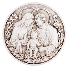 Avalon Gallery R5293 Holy Family Round Plaque