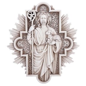 Avalon Gallery R5298 Christ The Good Shepherd Plaque