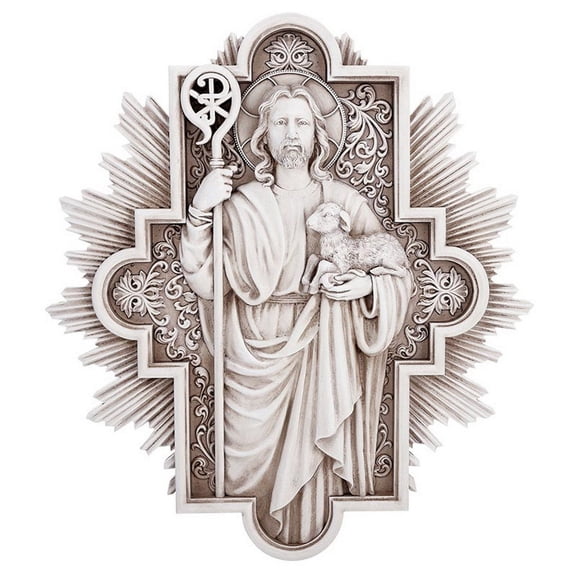 Avalon Gallery R5298 Christ The Good Shepherd Plaque
