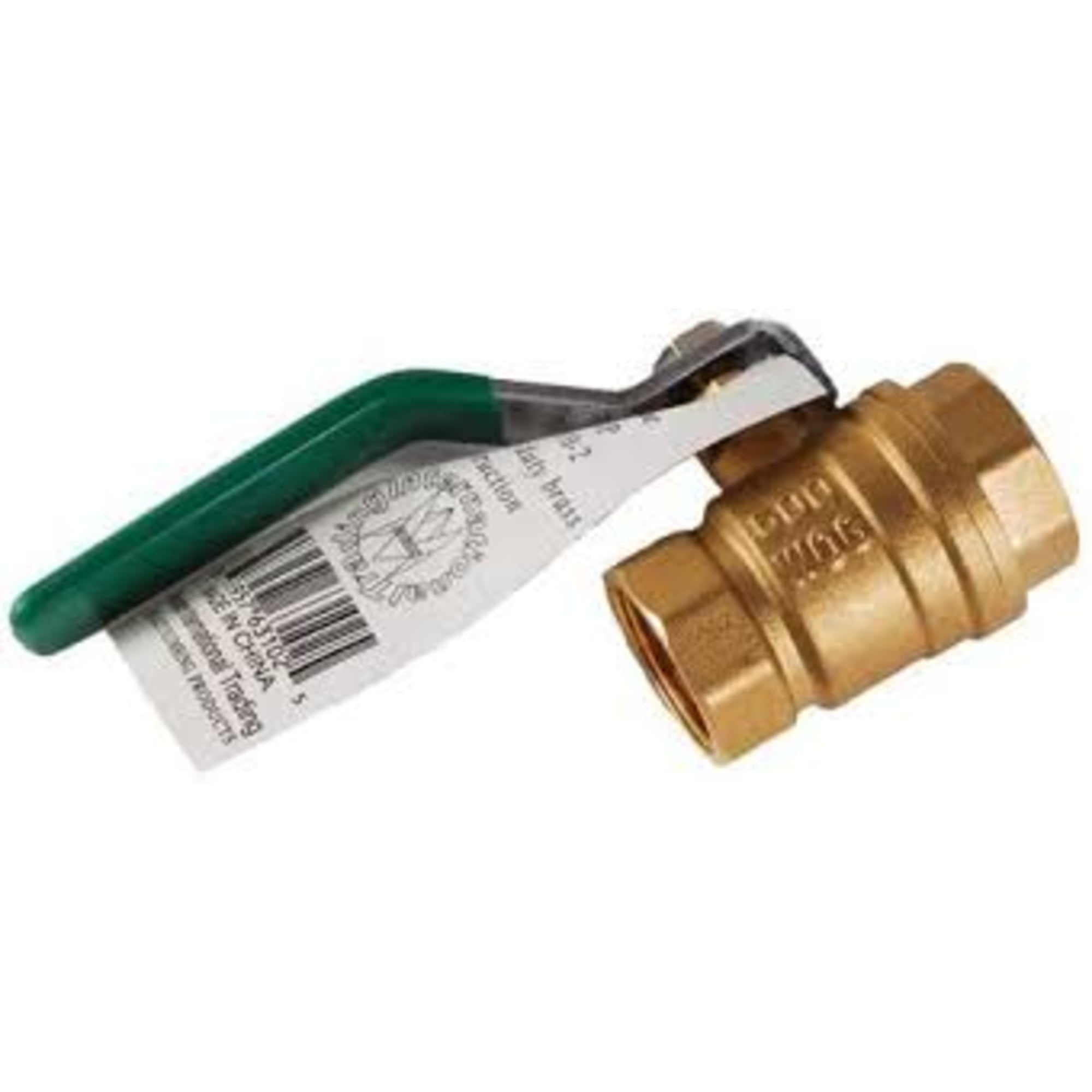 Heavy Duty Brass Ball Valve with Green Handle