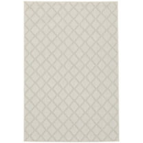 Avalon Home 5' x 7' Ivory and Gray Geometric Outdoor Rug