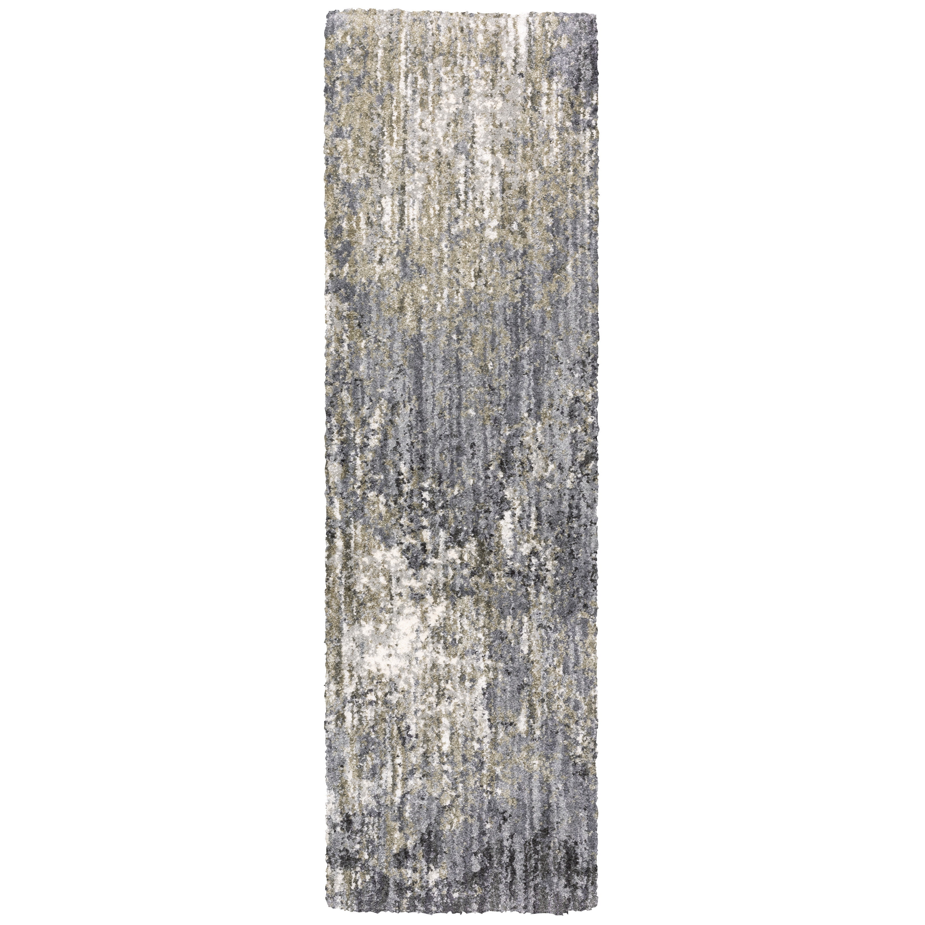Avalon Home Abbot Abstract Microfiber Shag Area Rug or Runner
