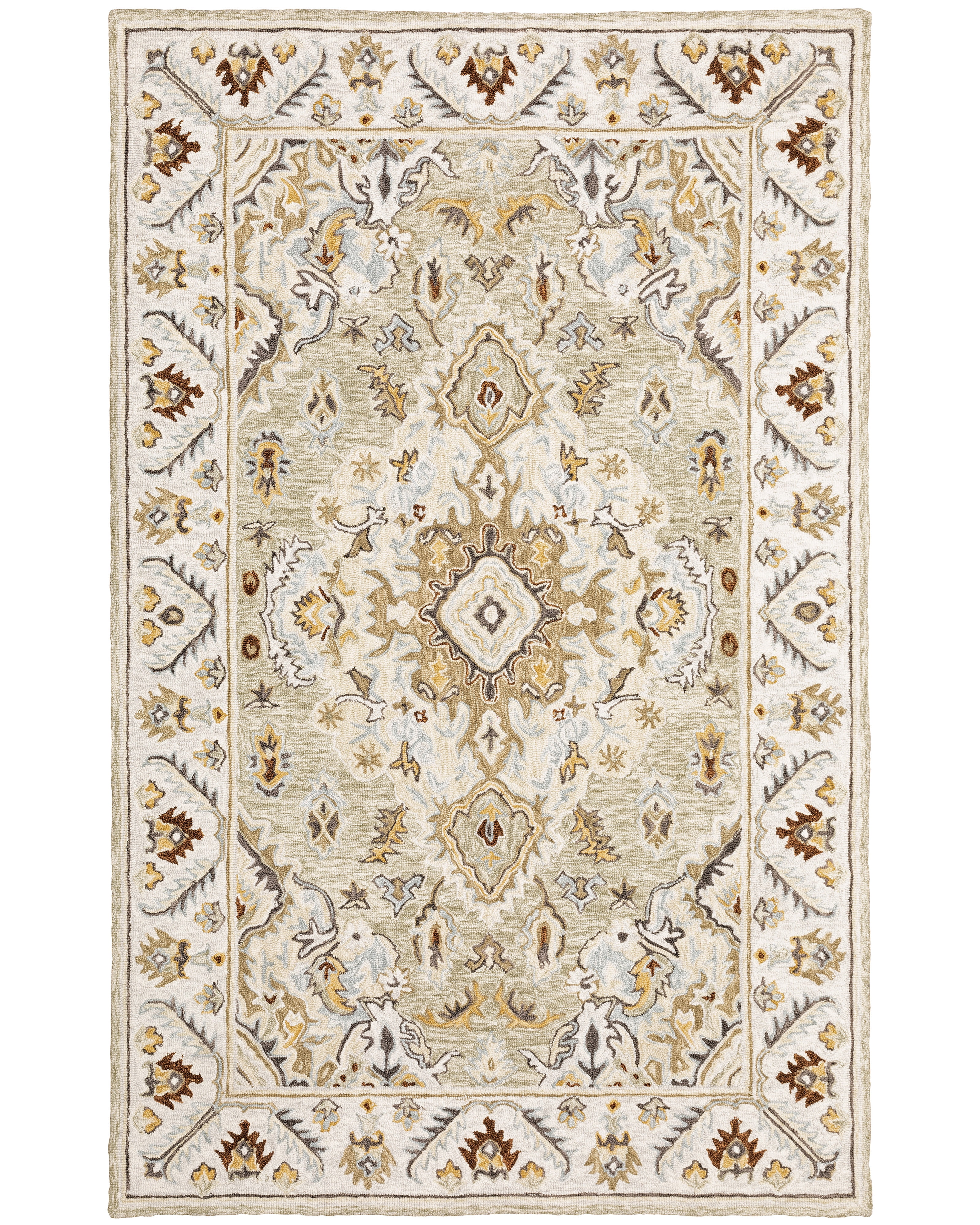 Avalon Home Acadia Medallion Hand-Made Area Rug, 3.51' x 5.51'