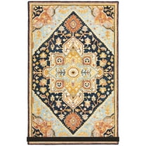 Avalon Home Acadia Medallion Hand-Made Area Rug, 4.99' x 8.01'