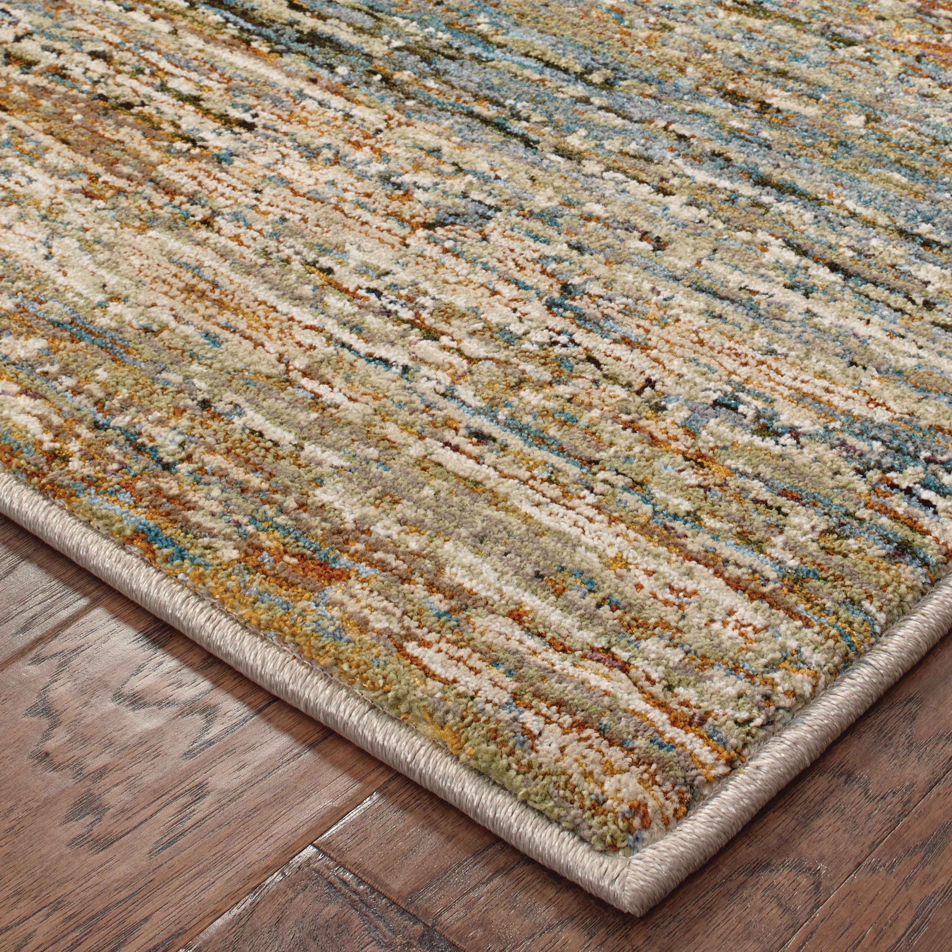 Avalon Home Alton Abstract Distressed Area Rug, 5' x 7', Machine-woven nylon/polypropylene blend