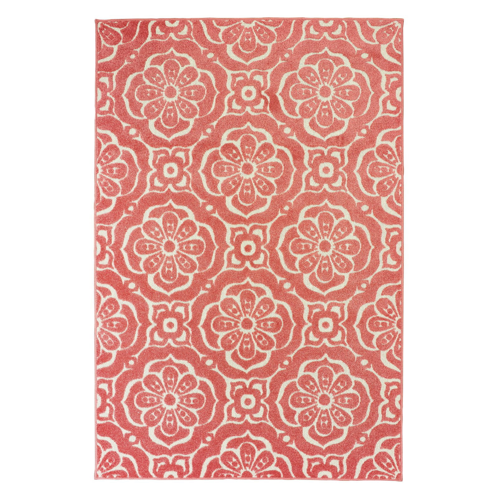 Avalon Home Bateau Floral Relief Indoor/Outdoor Mixed Pile Area Rug
