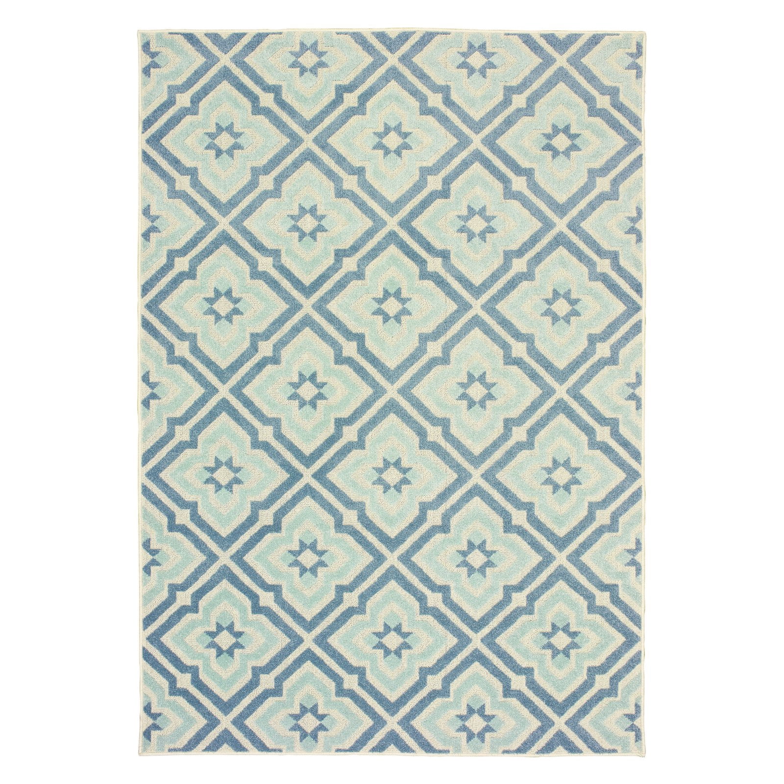 Avalon Home Bateau Trellis Indoor/Outdoor Mixed Pile Area Rug