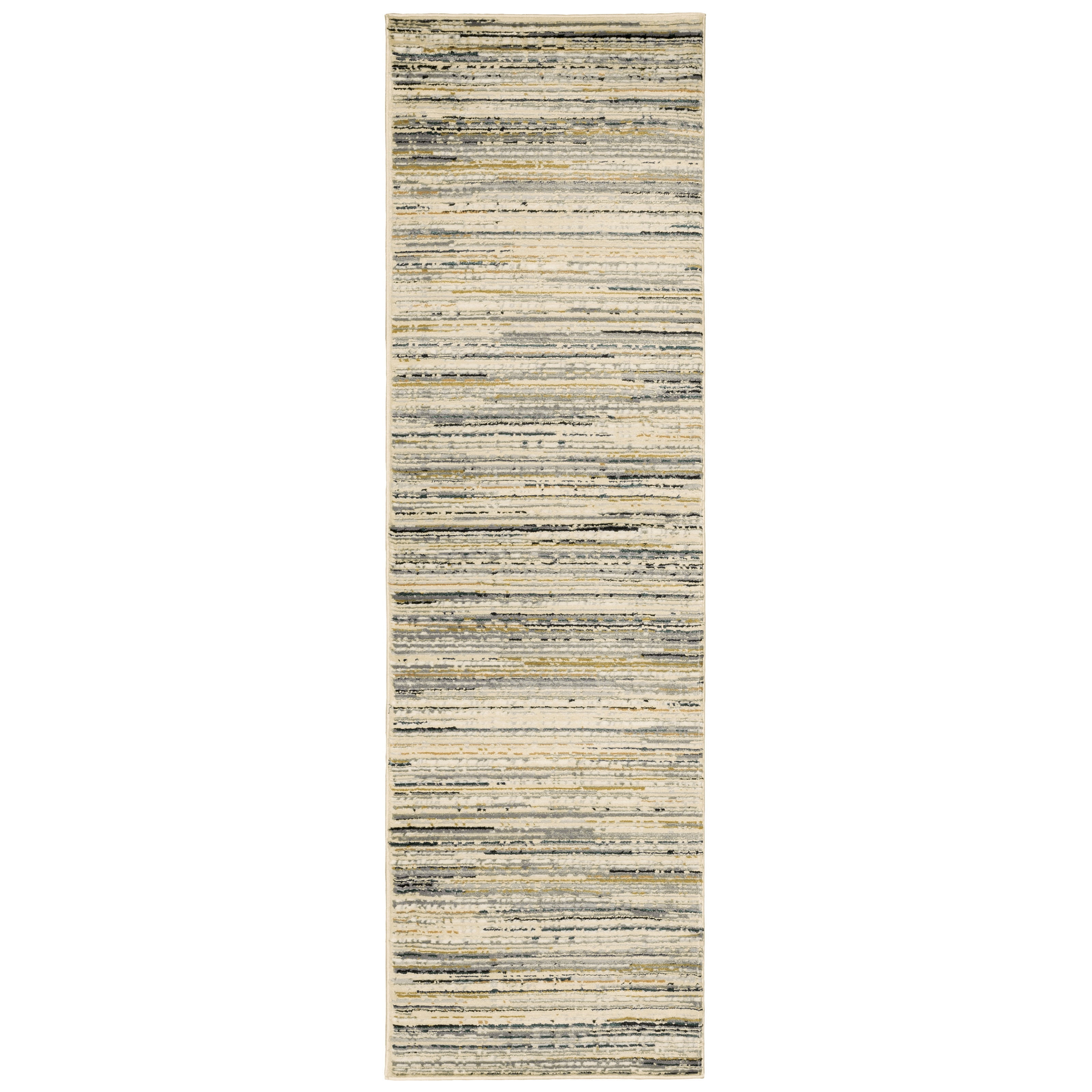 Avalon Home Brecken Abstract Texture Contemporary Runner Rug, Beige