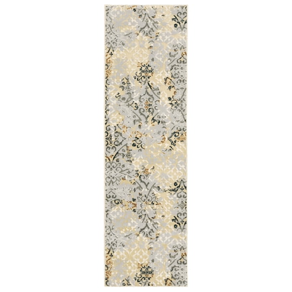 Avalon Home Brecken Abstract Texture Contemporary Runner Rug, Beige