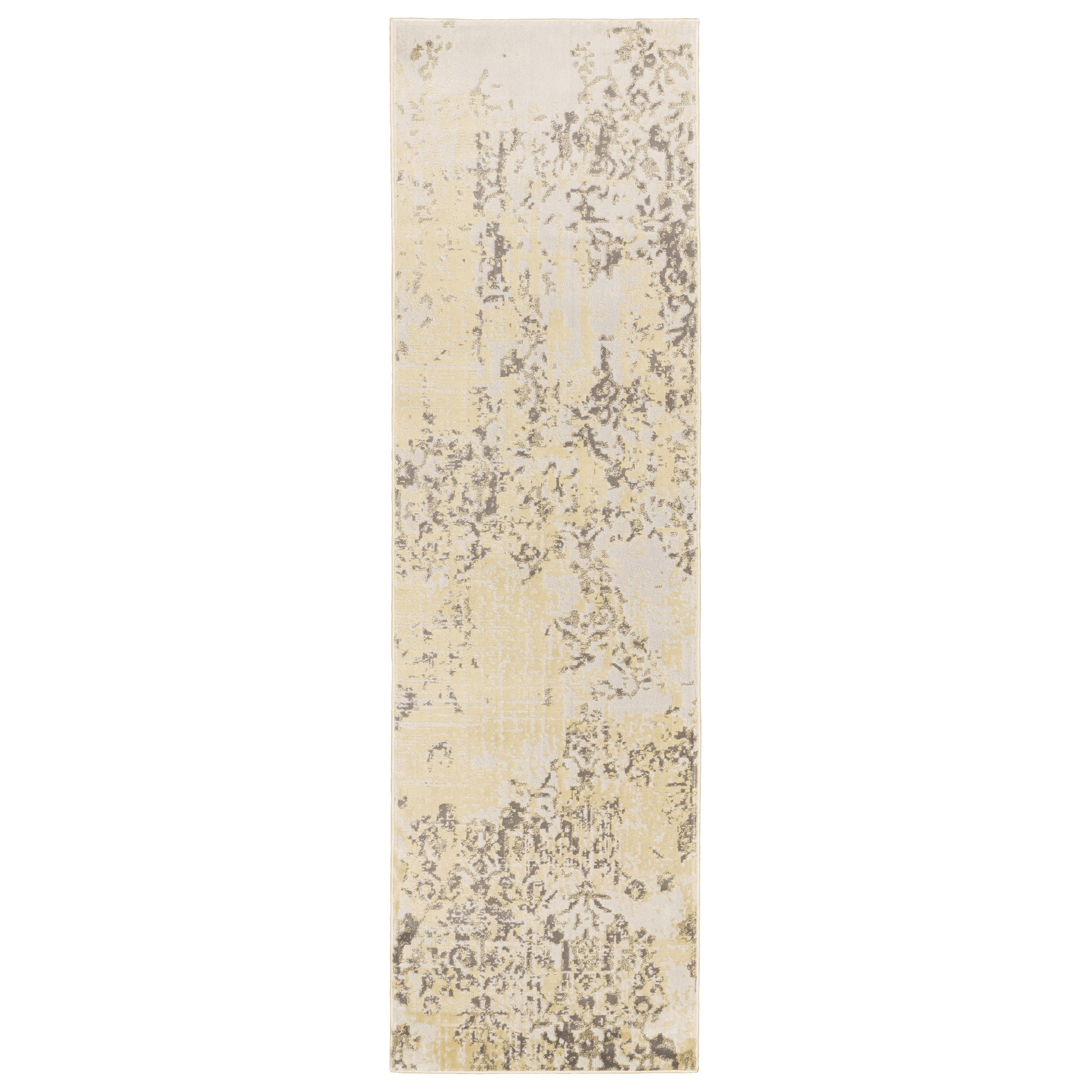 Avalon Home Brecken Abstract Texture Contemporary Runner Rug, Beige
