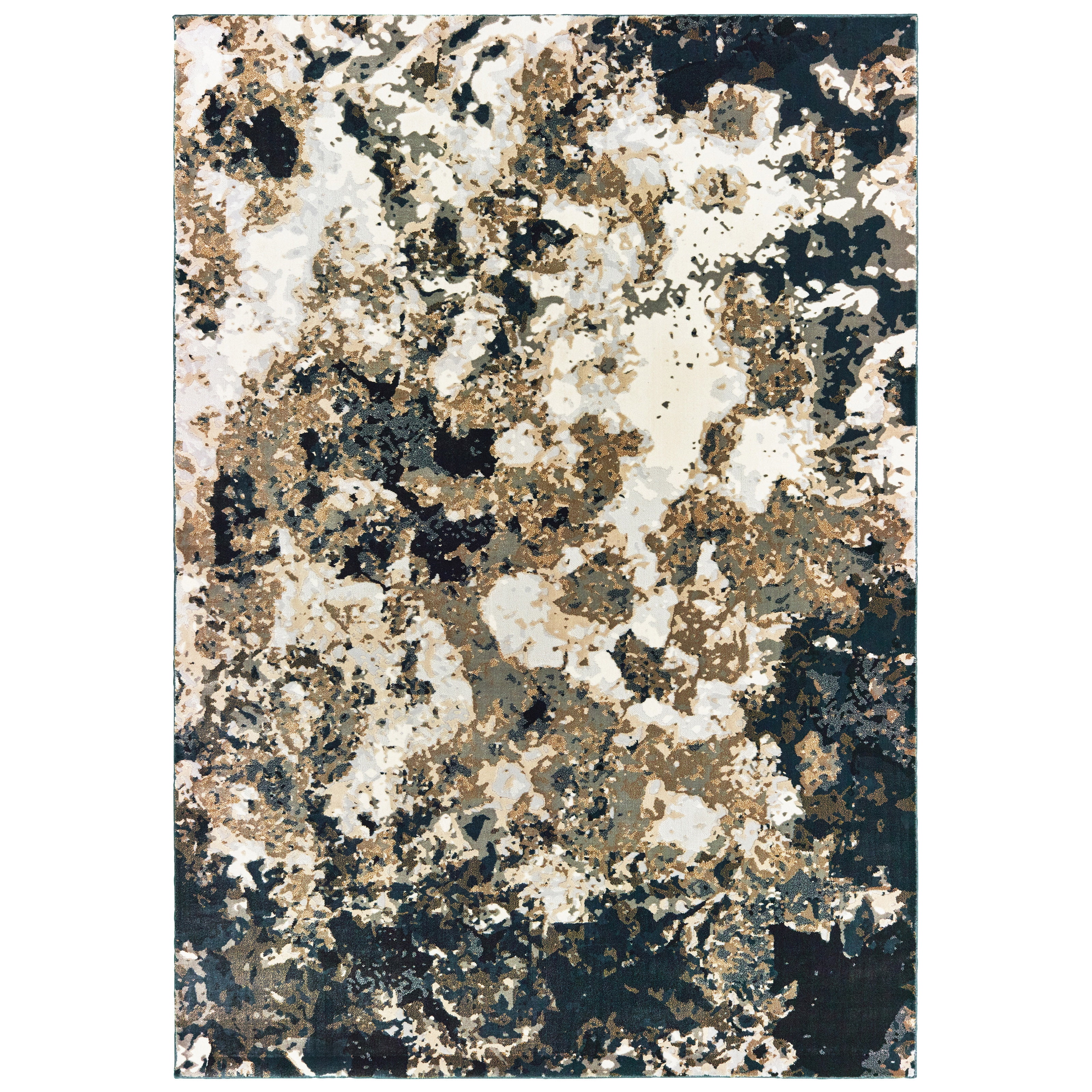 Avalon Home Brecken Hi-Low Textured Distressed Abstract Area Rug or Runner, Multiple Sizes