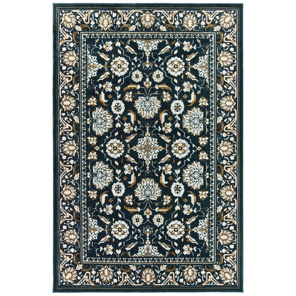 Avalon Home Brecken Hi-Low Textured Floral Traditional Area Rug or Runner, Multiple Sizes