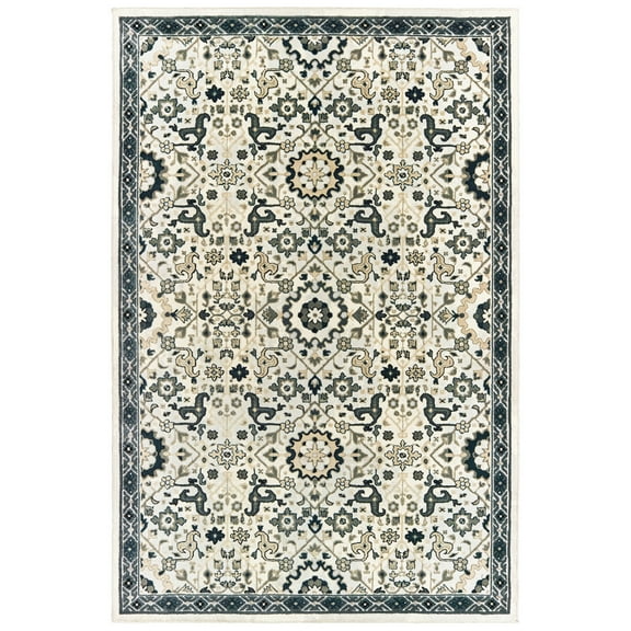 Avalon Home Brecken Hi-Low Textured Traditional Area Rug or Runner, Multiple Sizes