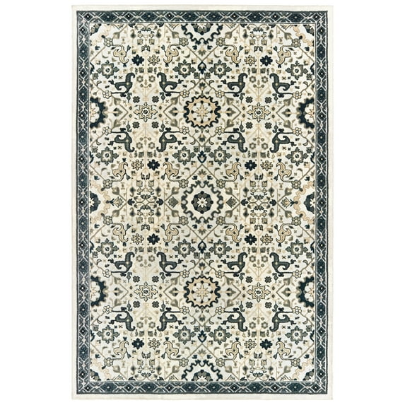 Avalon Home Brecken Hi-Low Textured Traditional Area Rug or Runner, Multiple Sizes