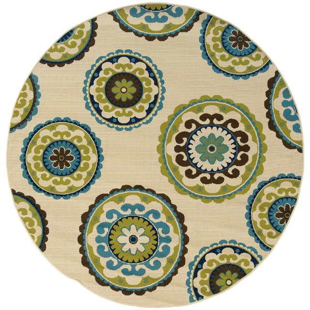 Avalon Home Cameron Floral Medallions Indoor/Outdoor Area Rug - Walmart.com