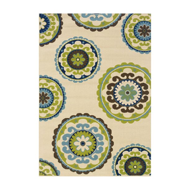 Avalon Home Cameron Floral Medallions Indoor/Outdoor Area Rug - Walmart.com