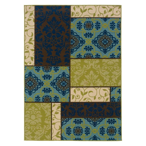 Avalon Home Cameron Patchwork Indoor/Outdoor Area Rug