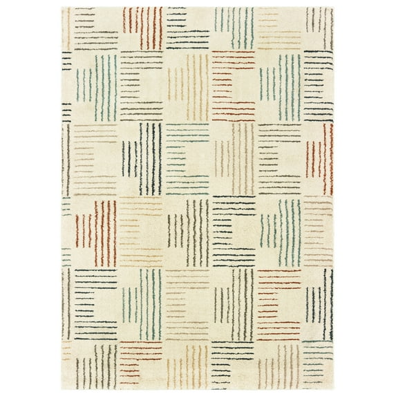 Avalon Home Candler Striped Geometric Area Rug or Runner, Multiple Sizes