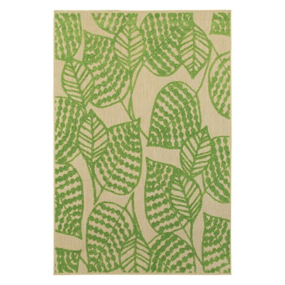 Avalon Home Catalina Botantical Leaf Indoor/Outdoor Mixed Pile Area Rug