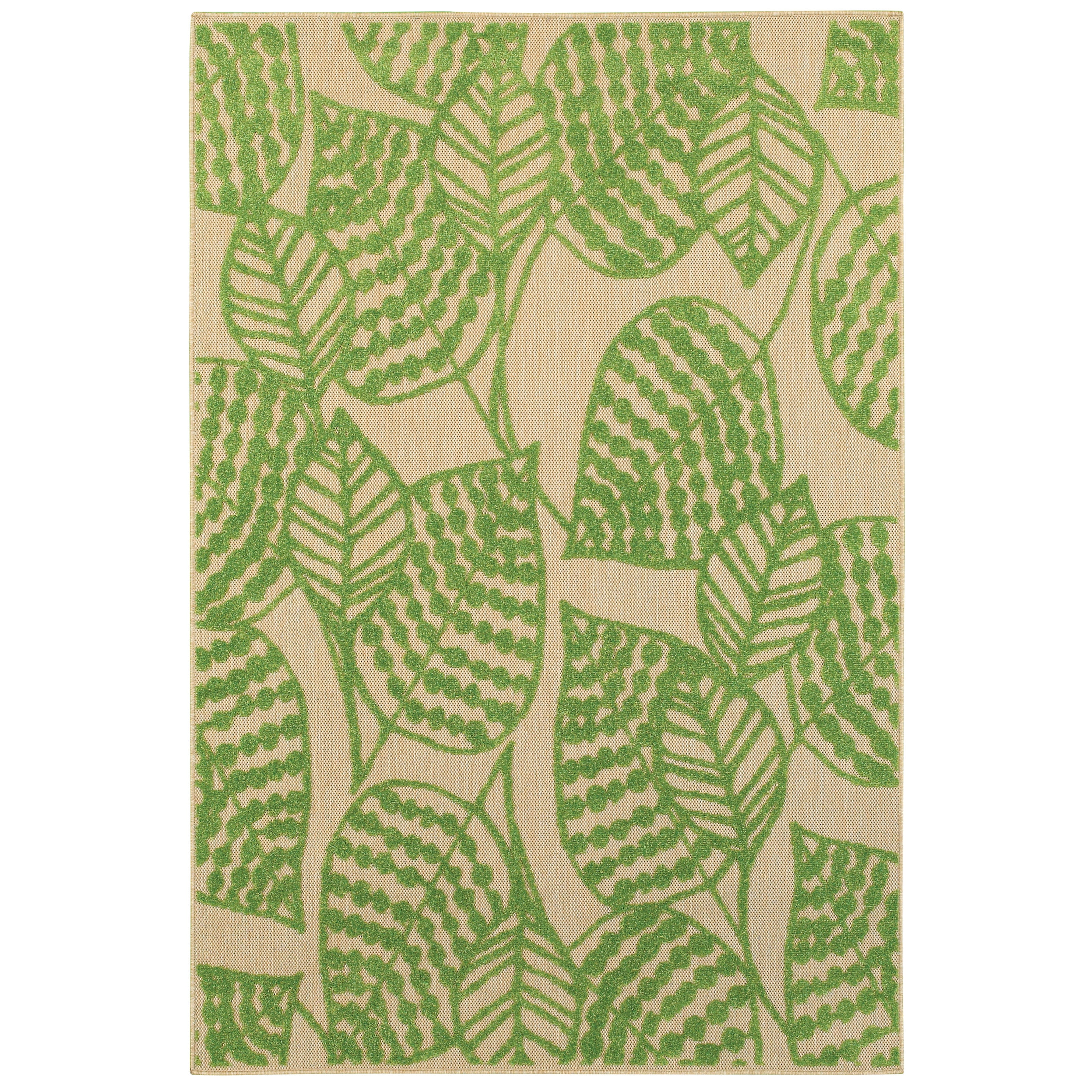Avalon Home Catalina Botantical Leaf Indoor/Outdoor Mixed Pile Area Rug