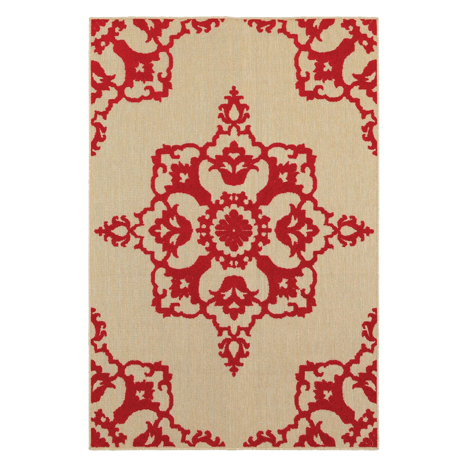 Avalon Home Catalina Center Medallion Indoor/Outdoor Mixed Pile Area Rug
