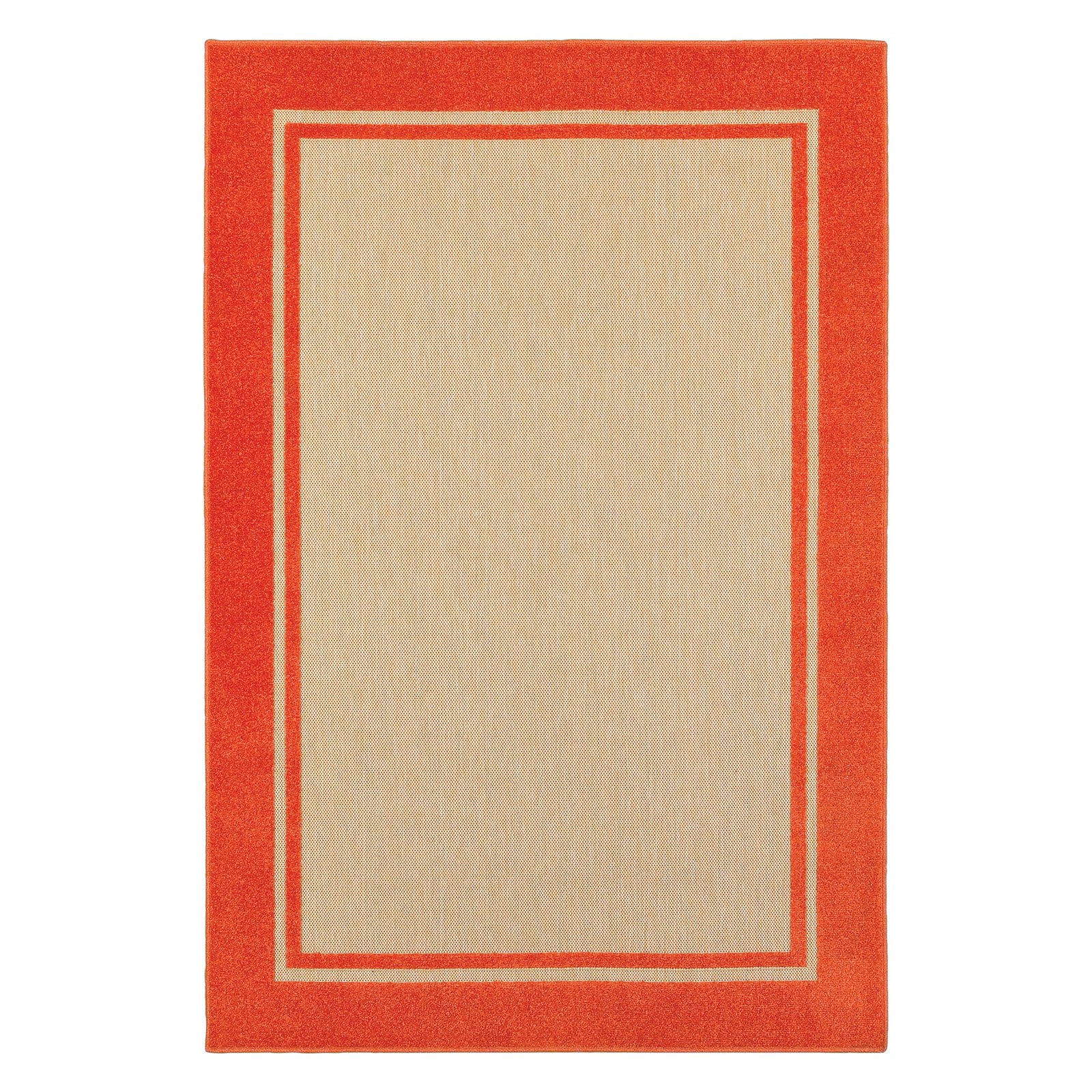 Avalon Home Catalina Color Bordered Indoor/Outdoor Mixed Pile Area Rug