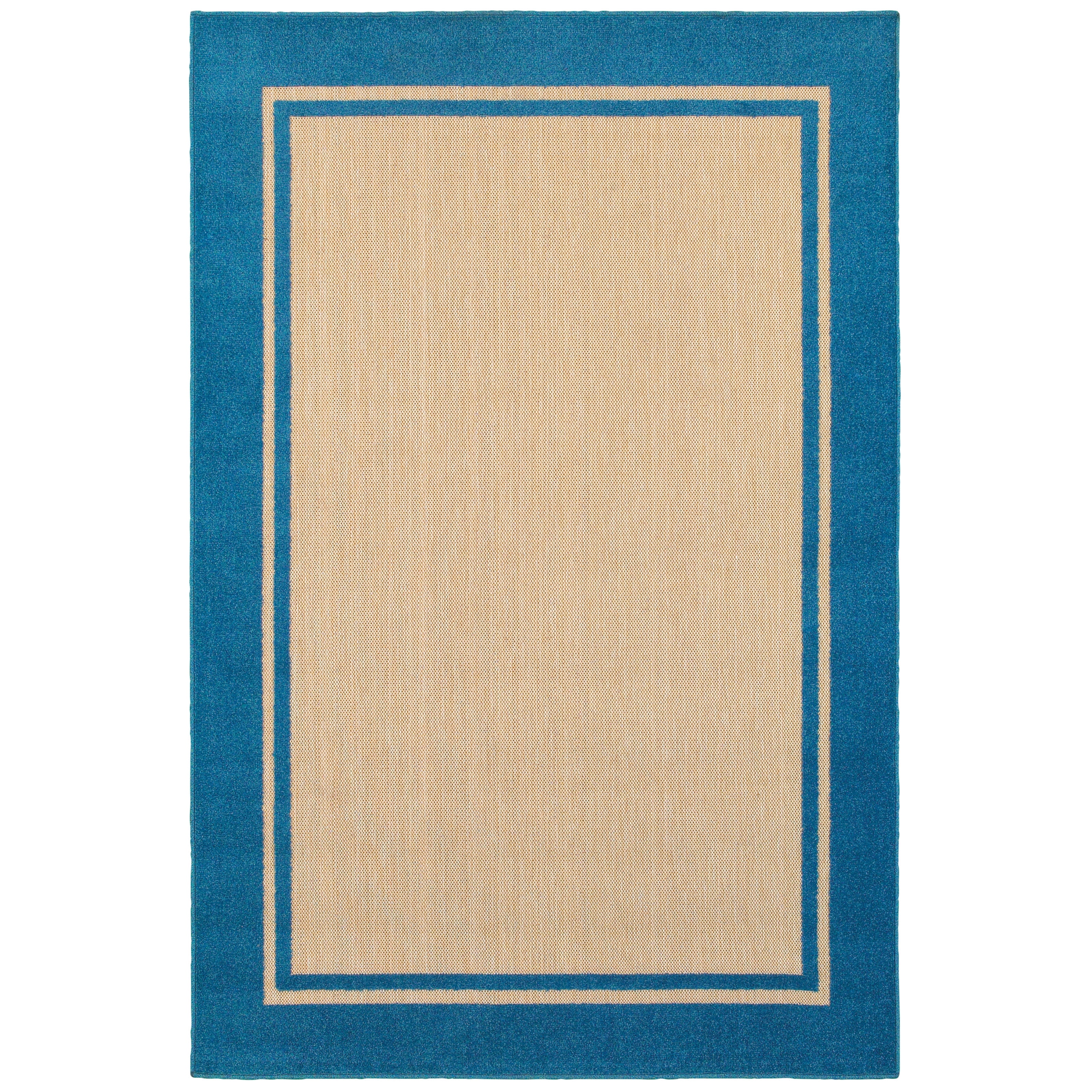 Avalon Home Catalina Color Bordered Indoor/Outdoor Mixed Pile Area Rug