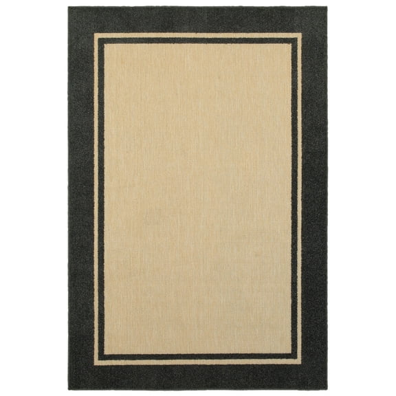 Avalon Home Catalina Color Bordered Indoor/Outdoor Mixed Pile Area Rug