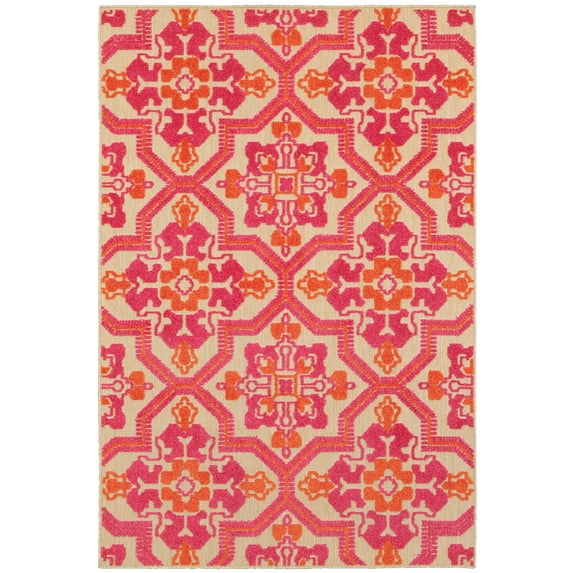 Avalon Home Catalina Fretwork Indoor/Outdoor Mixed Pile Area Rug