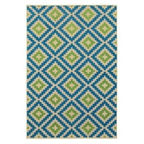 Avalon Home Catalina Geometric Diamonds Vista Indoor/Outdoor Mixed Pile Area Rug