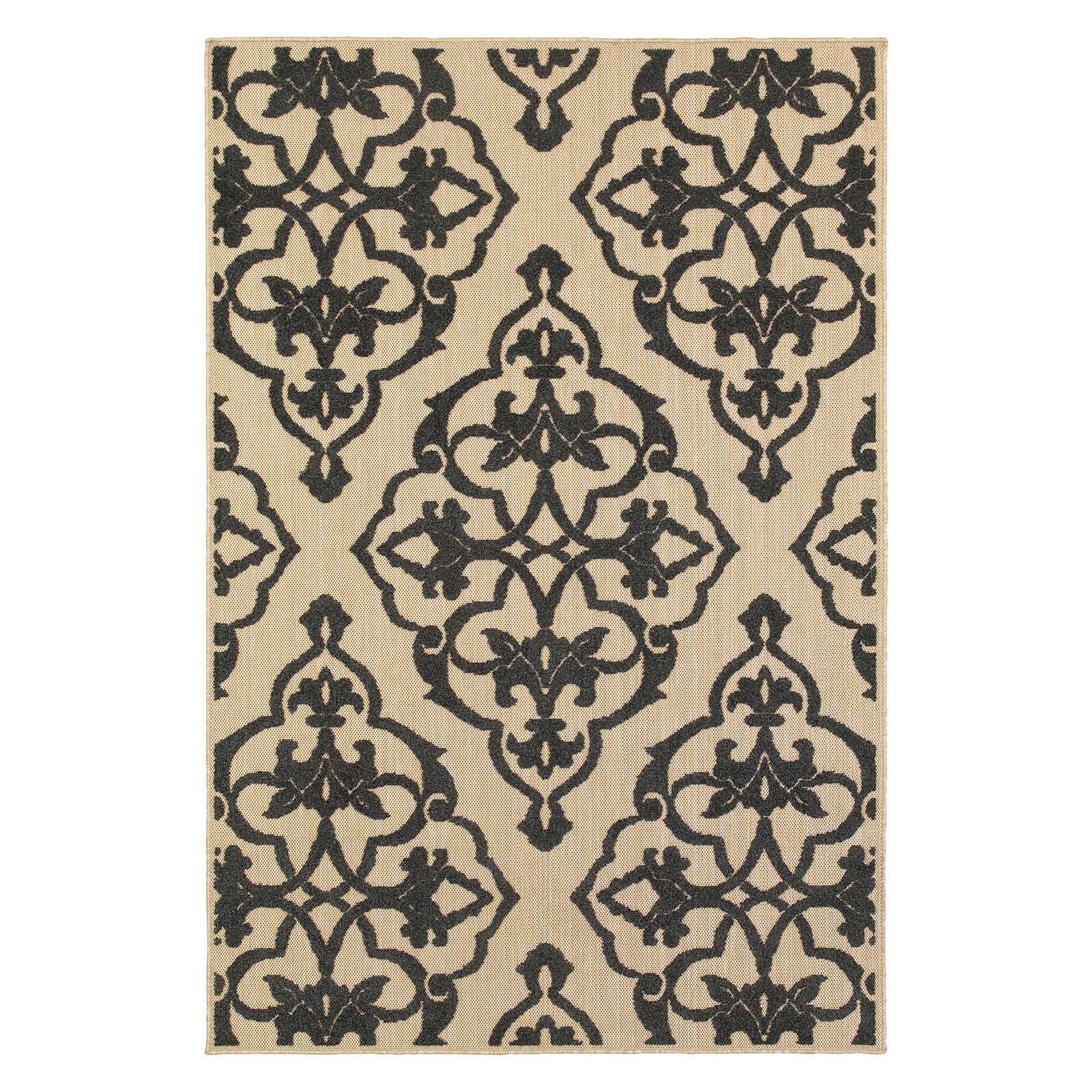 Avalon Home Catalina Ornate Lattice Indoor/Outdoor Mixed Pile Area Rug
