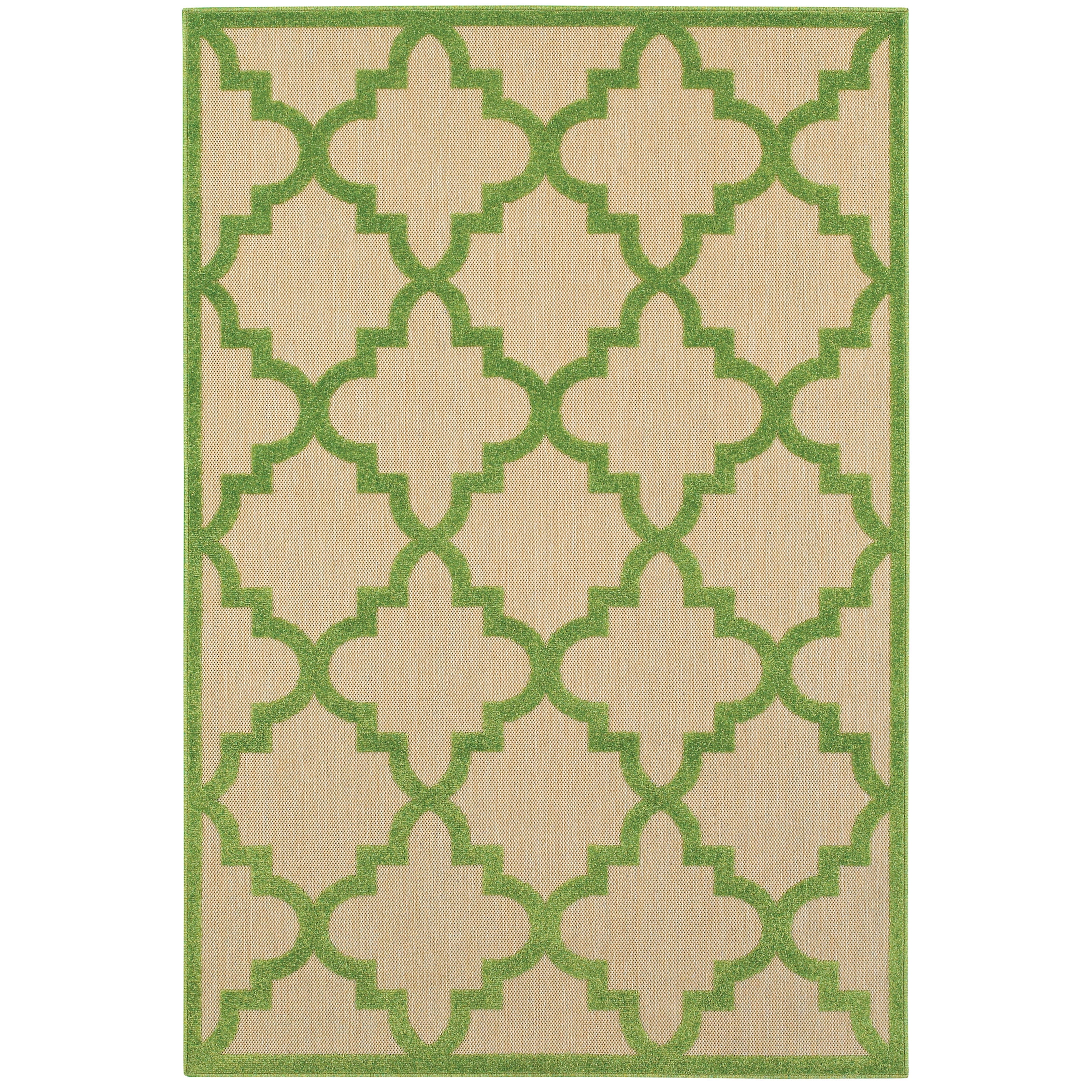 Avalon Home Catalina Scallop Lattice Indoor/Outdoor Mixed Pile Area Rug
