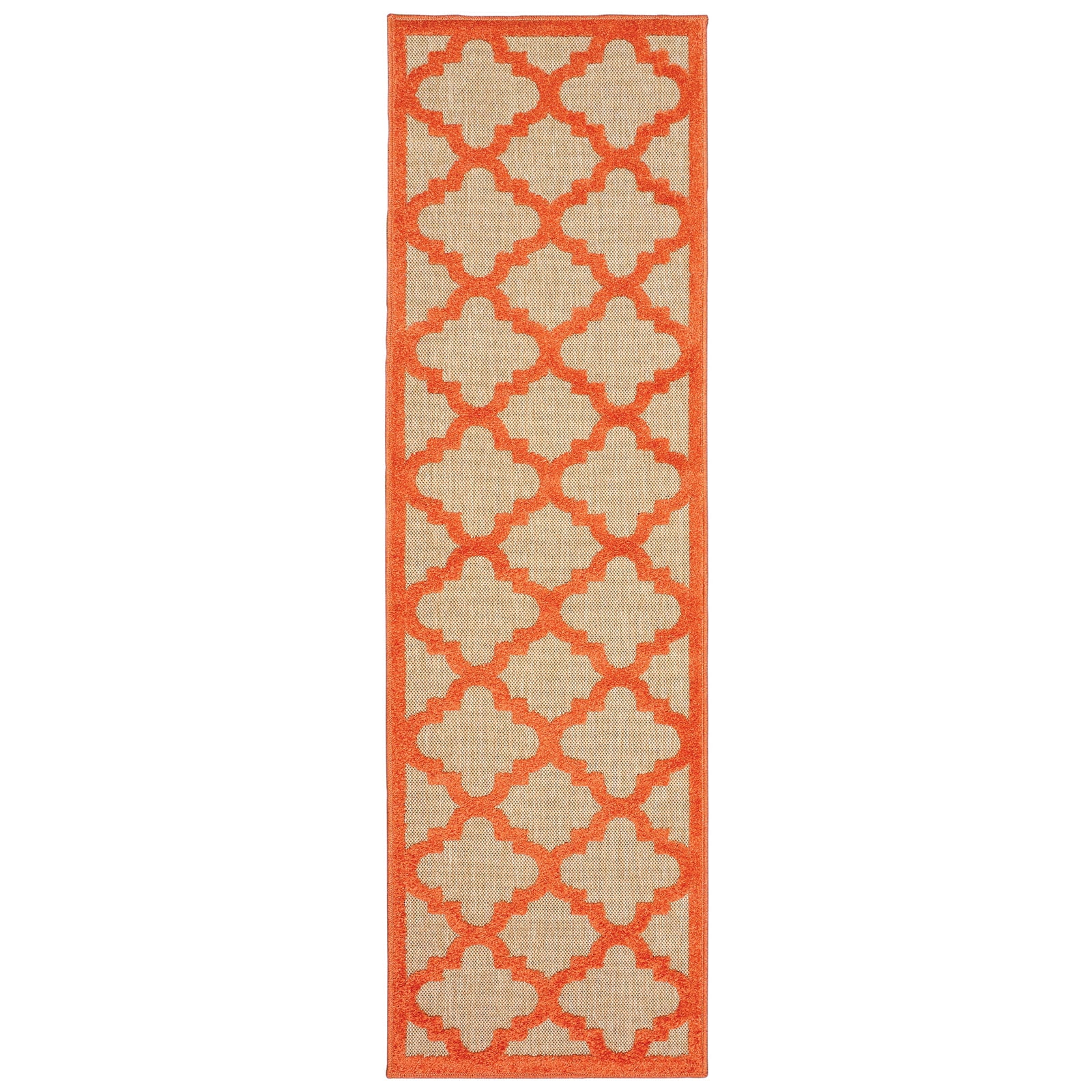 Avalon Home Catalina Scallop Lattice Indoor/Outdoor Mixed Pile Area Rug