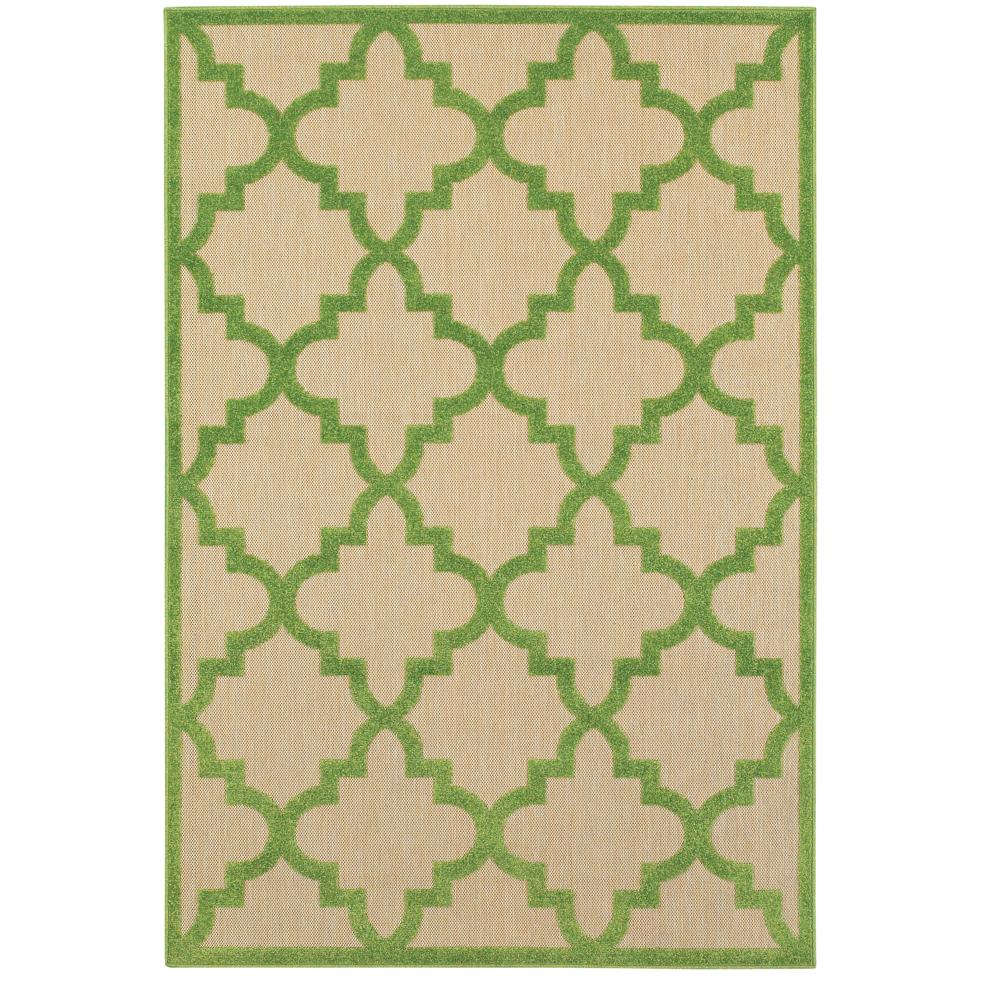 Avalon Home Catalina Scallop Lattice Indoor/Outdoor Mixed Pile Area Rug