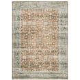 thumbnail image 1 of Avalon Home Celeste Washable Bordered Oriental Rust/ Blue Indoor Area Rug, 1 of 13