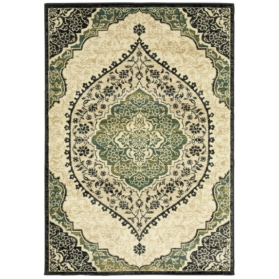 Avalon Home Edison Trellis Traditional Area Rug, Off-White