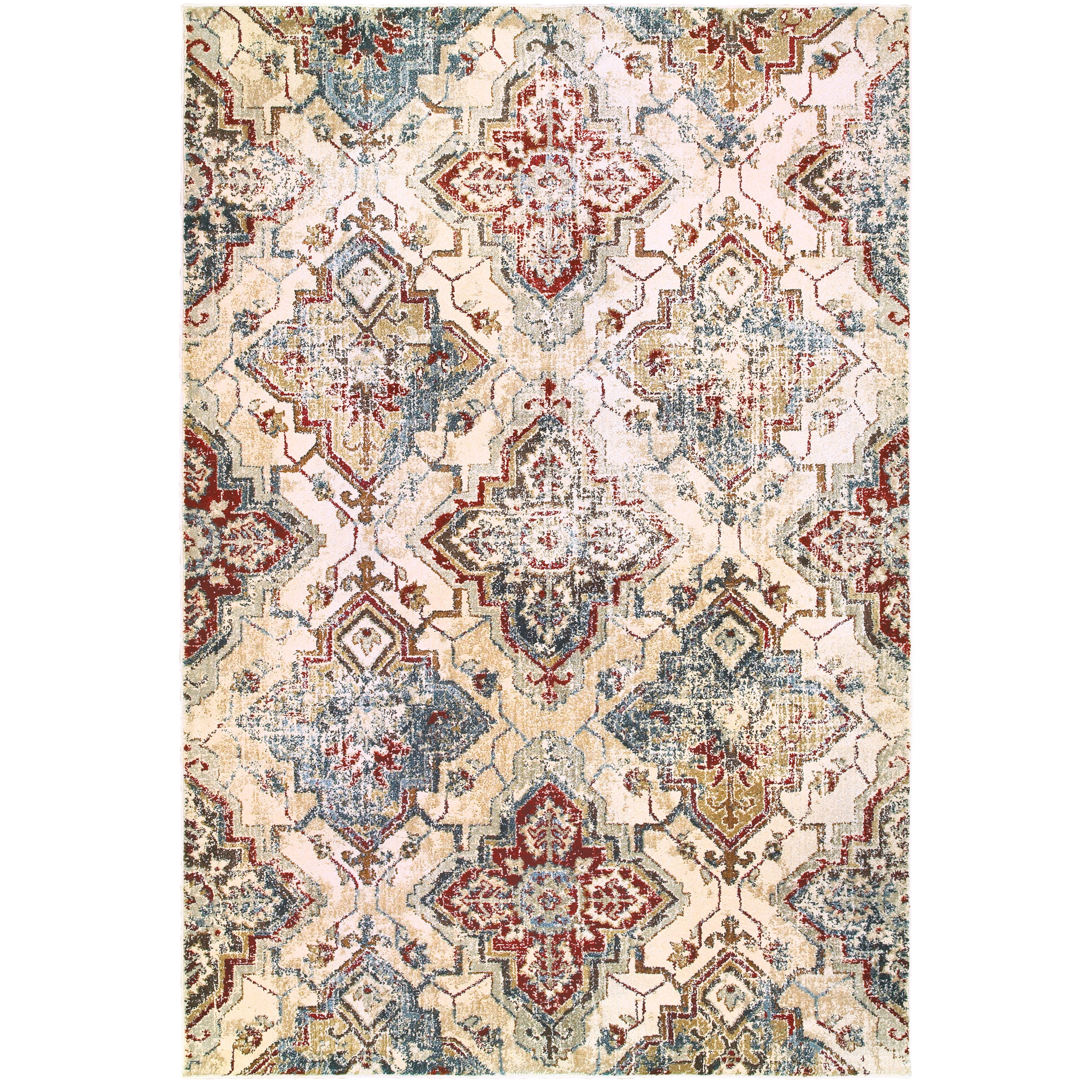 Avalon Home Edmond Distressed Medallions Area Rug or Runner
