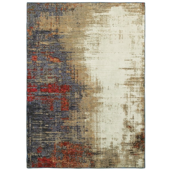 Avalon Home Everman Abstract Woven Area Rug, 5.25' x 7.55'